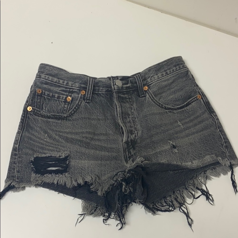 Levi Distressed Jean Shorts